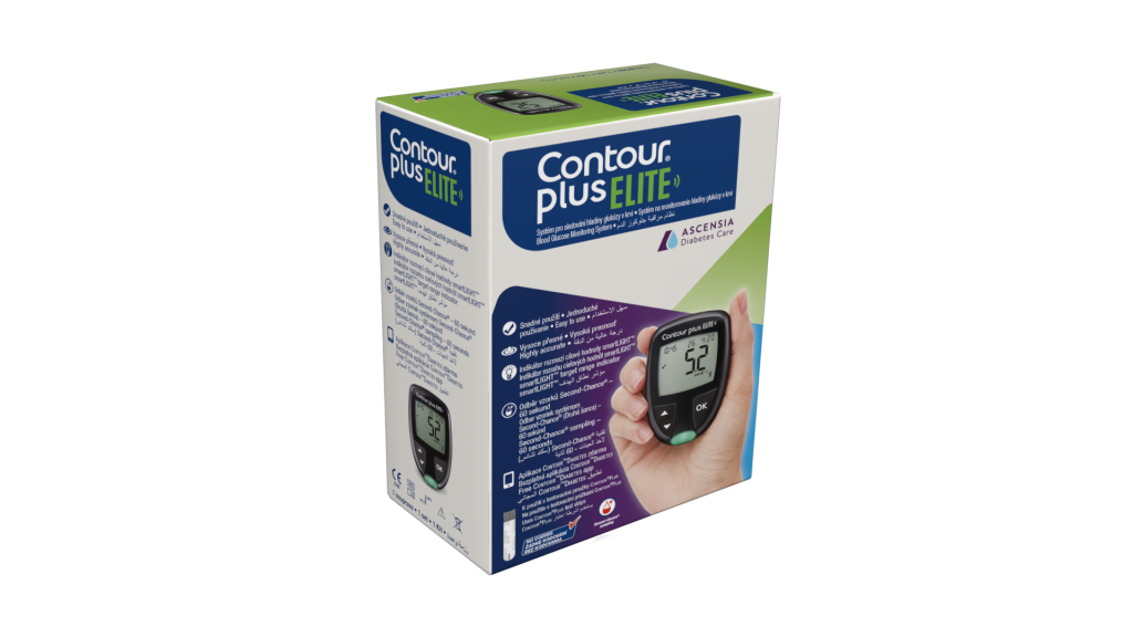 The CONTOUR PLUS blood glucose meter